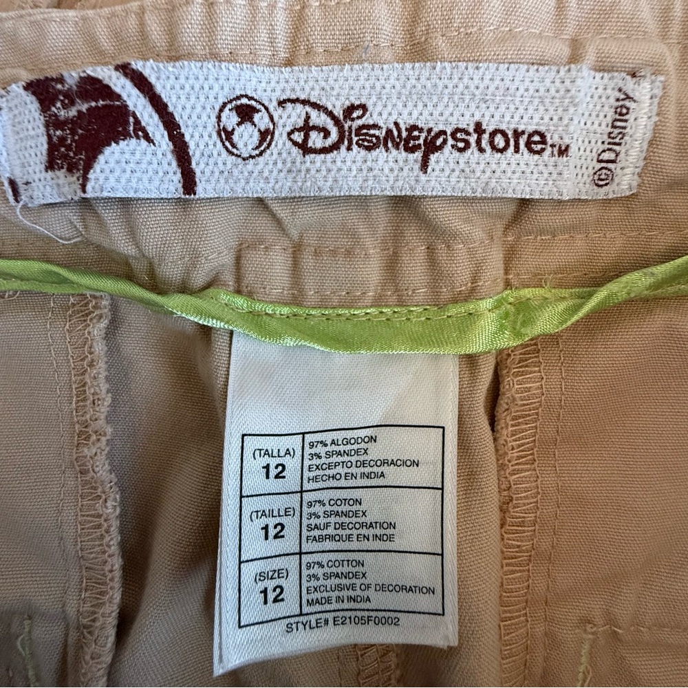 Disney Beige Capri Pants with Tinker Bell - Picture 4 of 7